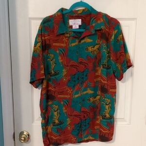 Disney Red and Teal Graphic Shirt